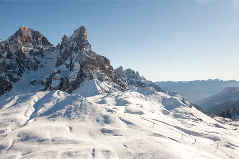 Passo Rolle in inverno