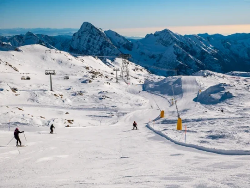 Pista da sci battuta a Gressoney