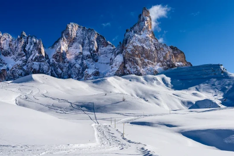 Passo Rolle e le Pale di San Martino